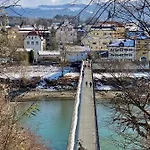 An Der Romantischen Salzachschleife Naehe Salzburg Laufen